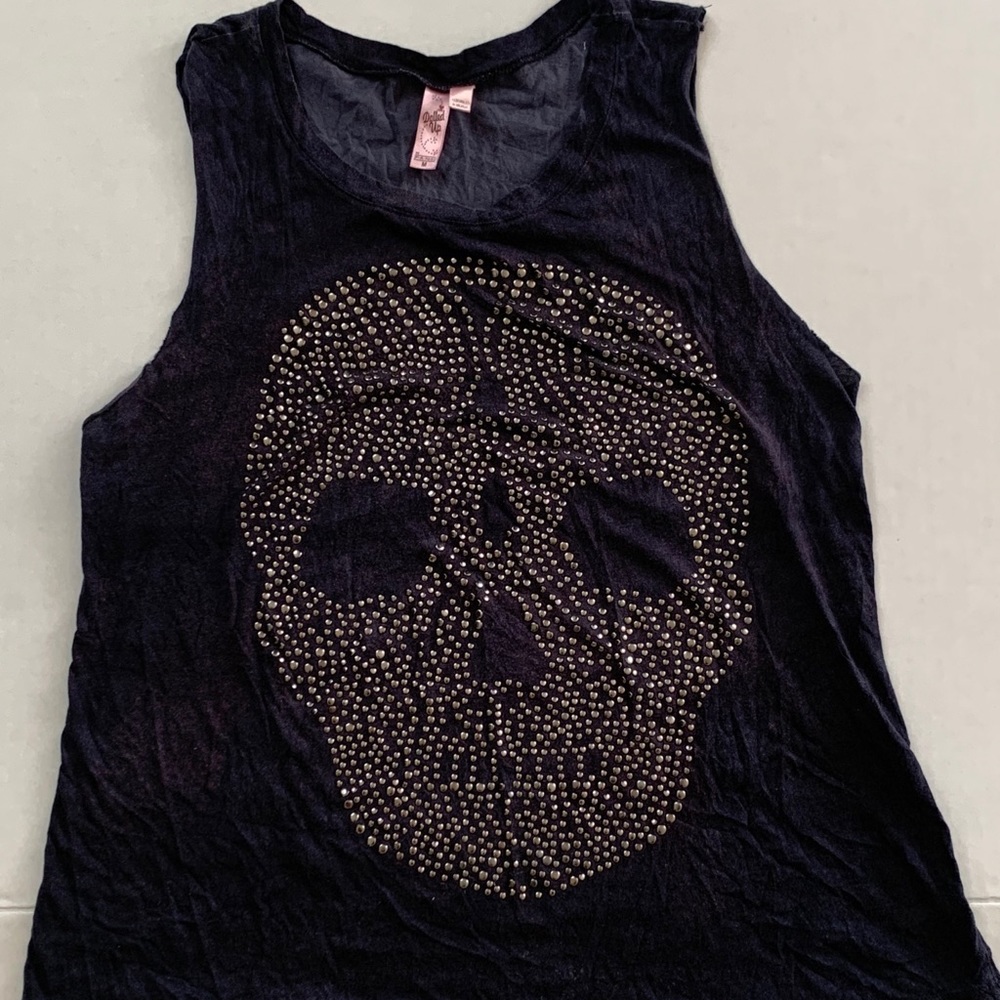 Embellished Skull Tank Top